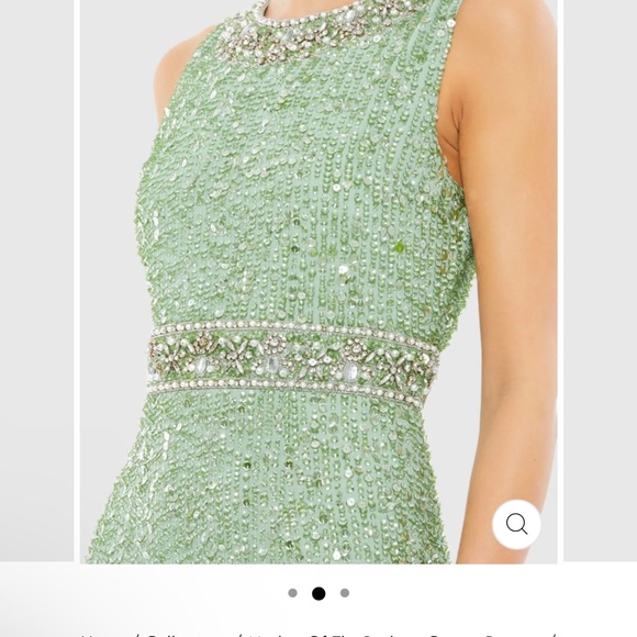 Macduggal mother of bride dress.    Worn one day.  Size 8.  Im 5-6. - Picture 2 of 5